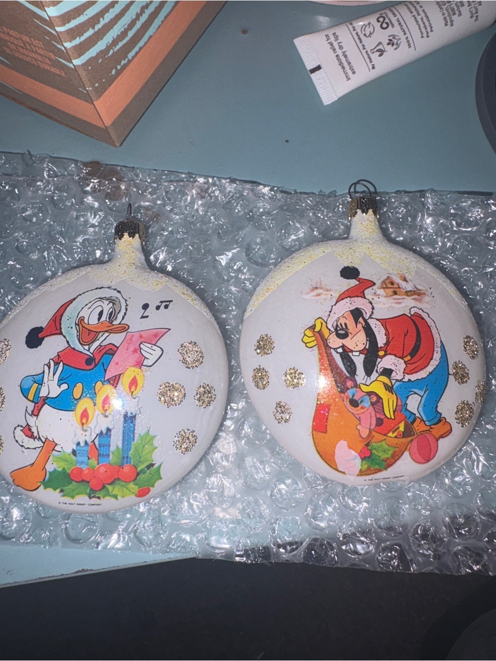 Vintage Disney Christmas Ornaments - Set of 2